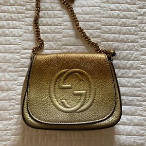 COPY - Gucci metallic leather bag